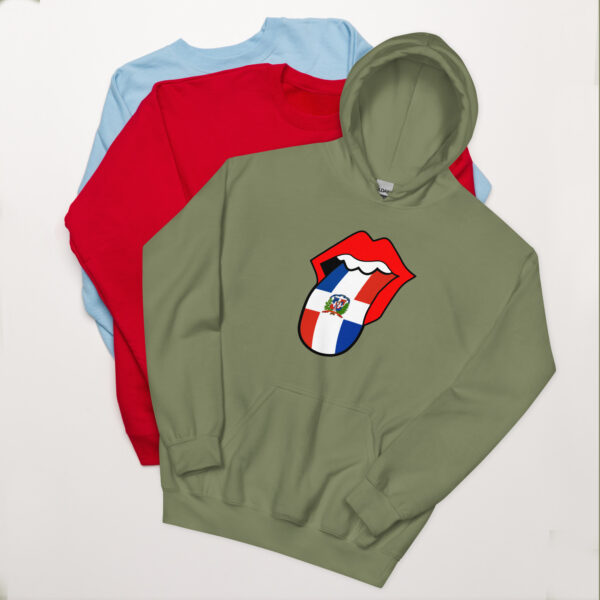 Dominican Republic Native Tongues Unisex Hoodie - Image 3