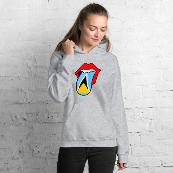 St. Lucia Native Tongues Unisex Hoodie - Image 3