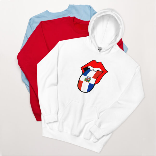 Dominican Republic Native Tongues Unisex Hoodie - Image 4